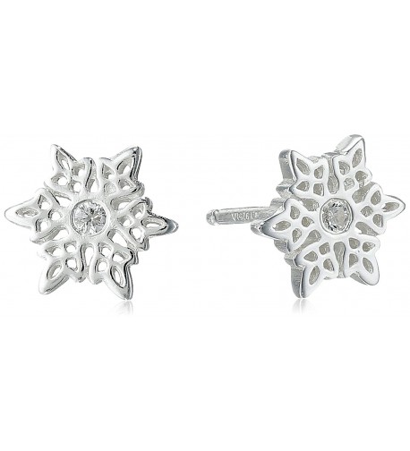 Disney Sterling Silver Snowflake Earrings