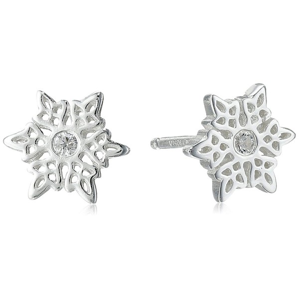 Disney Sterling Silver Snowflake Earrings