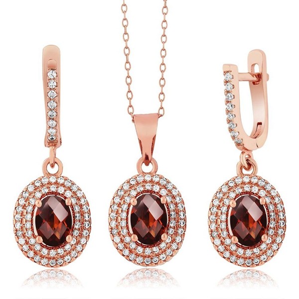 Checkerboard Garnet Plated Pendant Earrings Checkerboard Garnet Plated Pendant Earrings