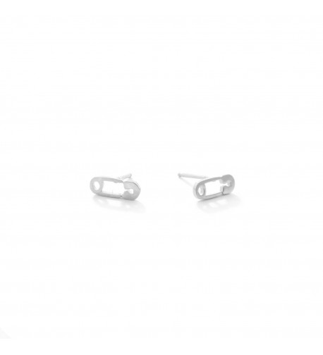 Sterling Silver Safety Stud Earrings