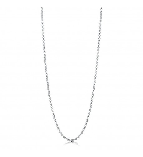 BERRICLE Italian Rhodium Sterling Necklace