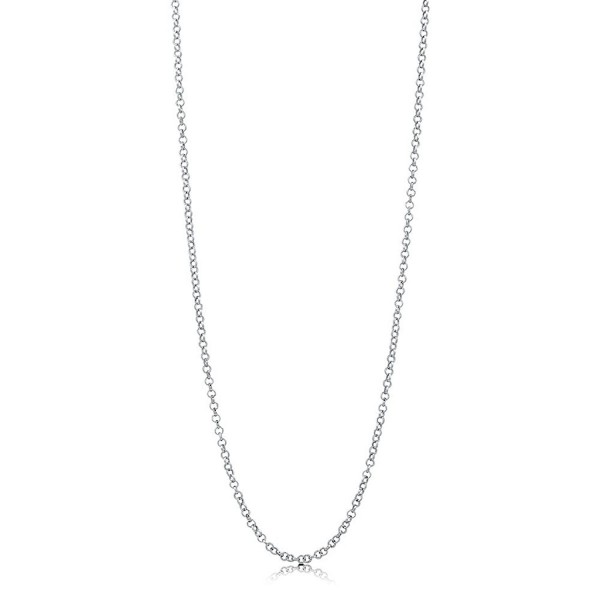 BERRICLE Italian Rhodium Sterling Necklace