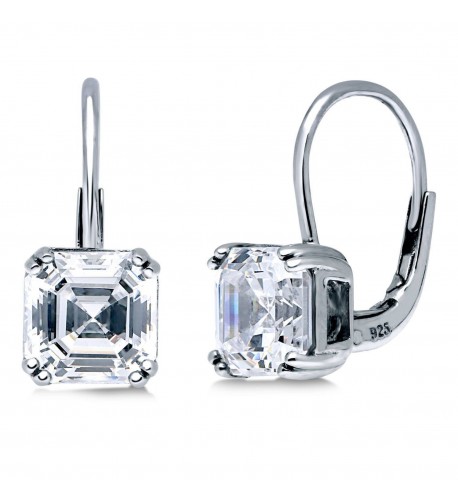 BERRICLE Sterling Zirconia Solitaire Leverback