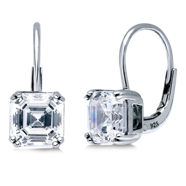 BERRICLE Sterling Zirconia Solitaire Leverback