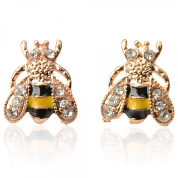 CRB Crystal Bumblebee Bumble Earrings