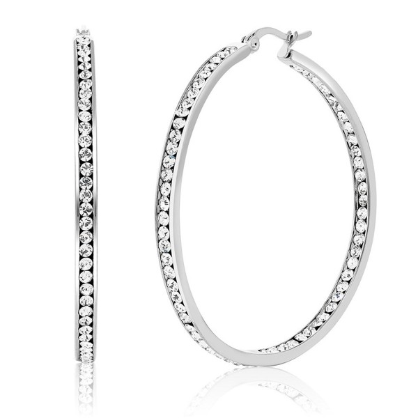 Stunning Stainless Steel Inside Out Earrings Stunning Stainless Steel Inside Out Earrings