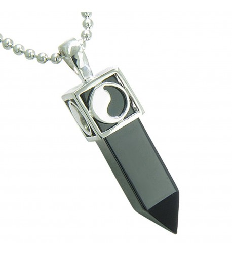 Positive Crystal Simulated Pendant Necklace