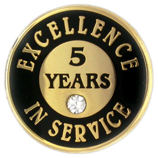 PinMarts Excellence Service Enamel Rhinestone