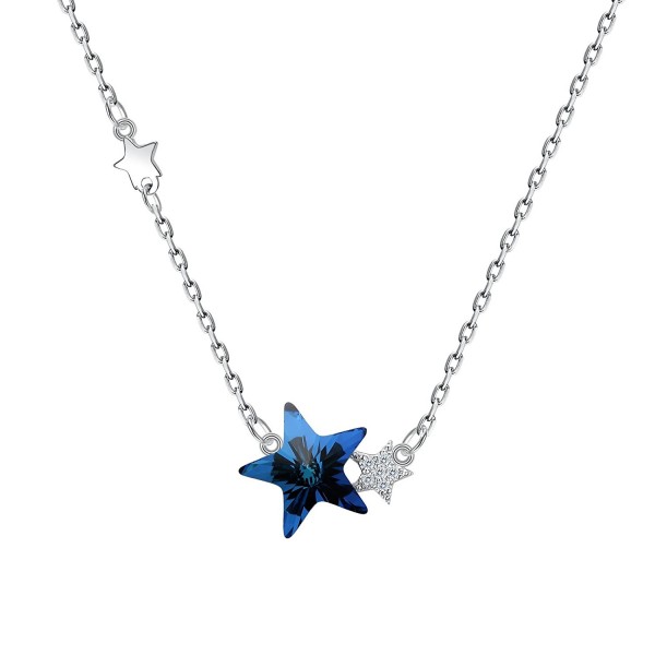 BriLove Sterling Necklace Swarovski Crystals BriLove Sterling Necklace Swarovski Crystals