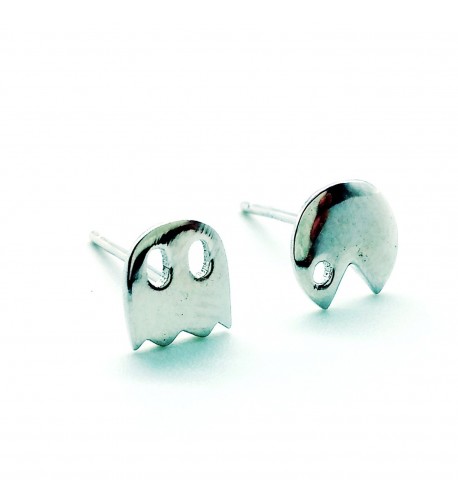 Sterling Silver Earring Earrings Pacman