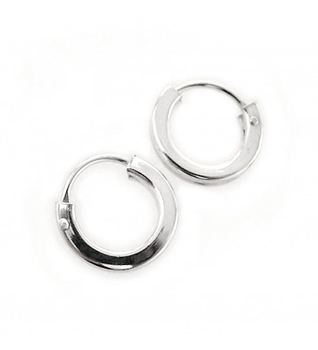 Sterling Silver Square Shaped Tube Earrings