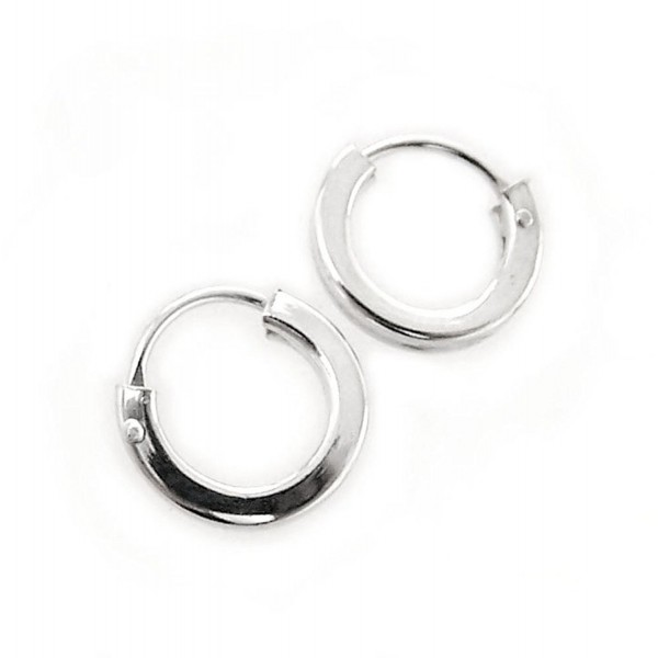Sterling Silver Square Shaped Tube Earrings