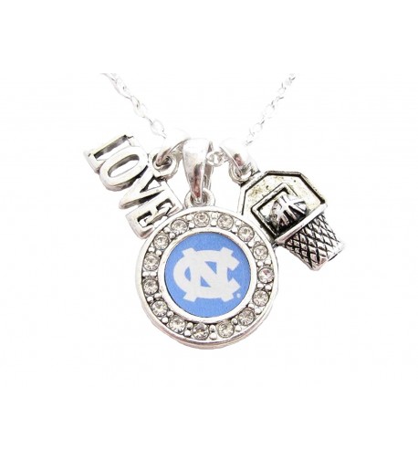 Carolina Basketball Silver Necklace Jewelry