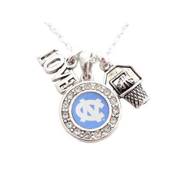 Carolina Basketball Silver Necklace Jewelry