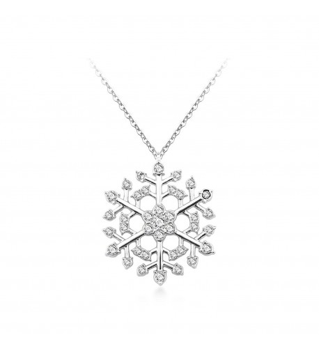 Snowflake Necklace Swarovski Valentines girlfriend