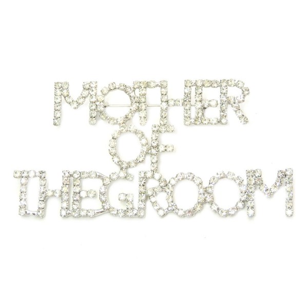 Faship Clear Crystal Mother Brooch