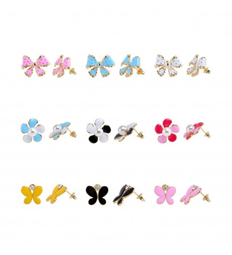 LEILE Fashion Butterflies flowers Earrings