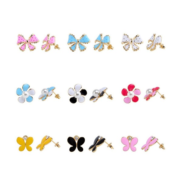 LEILE Fashion Butterflies flowers Earrings