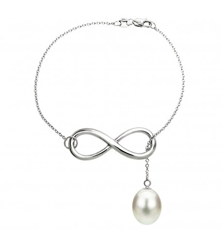 Sterling Infinity Bracelet Freshwater Cultured