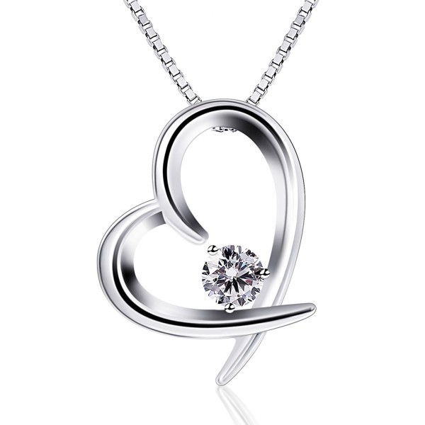 B Catcher Necklaces Valentines Sterling Zirconia