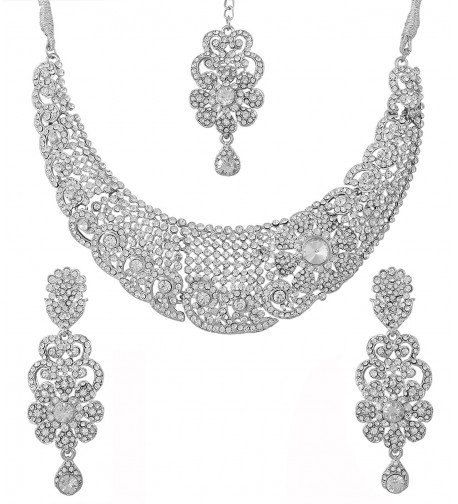 Touchstone bollywood rhinestones jewelry necklace