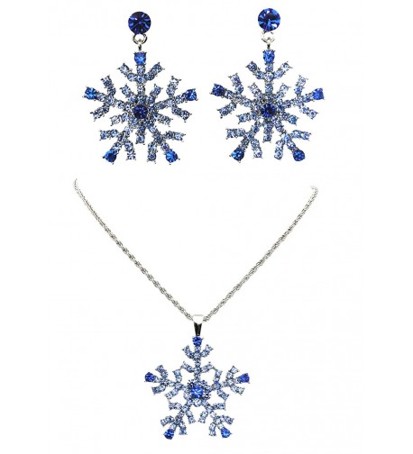Faship Snowflake Necklace Earrings Brilliance