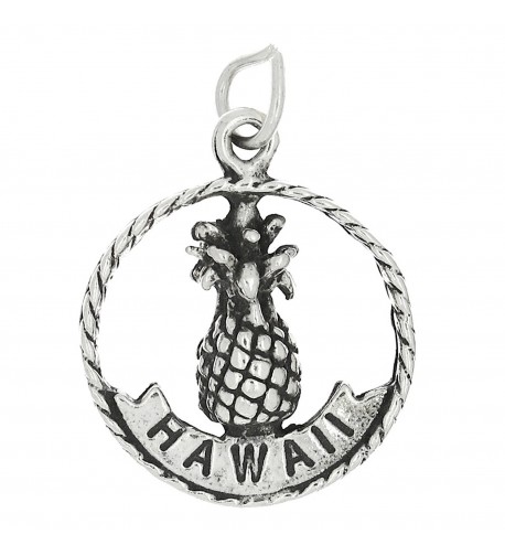 Sterling Silver Oxidized Double Pineapple