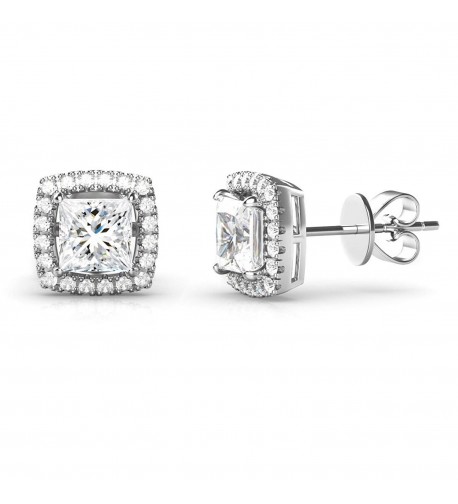 Sterling Silver Princess Zirconia Earrings