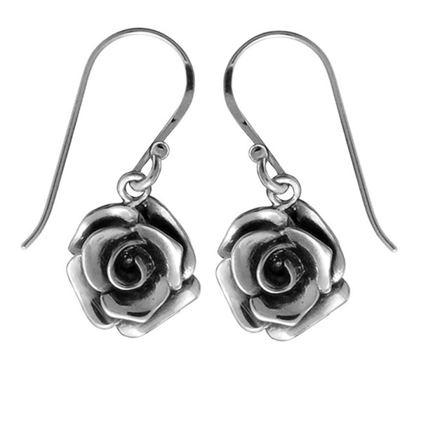 Boma Sterling Silver Rose Earrings