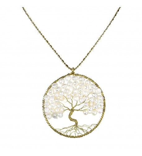 Cultured Freshwater White Eternal Necklace