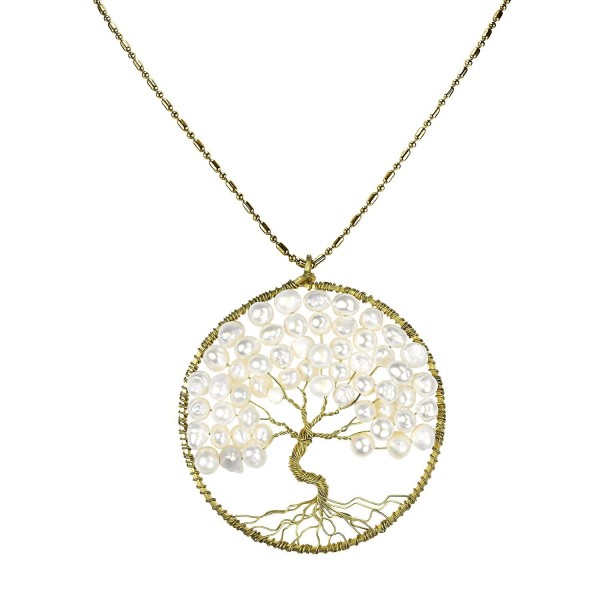 Cultured Freshwater White Eternal Necklace