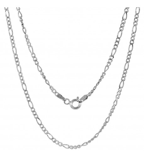 Sterling Silver Figaro Anklet Nickel