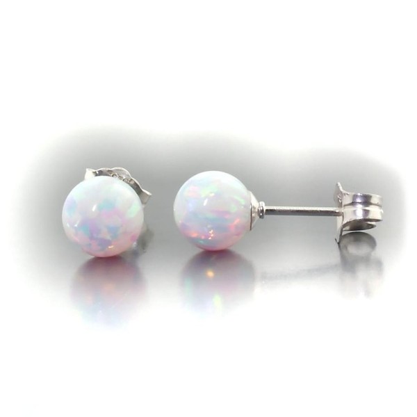 Trustmark White Created Earrings Lorraine Trustmark White Created Earrings Lorraine