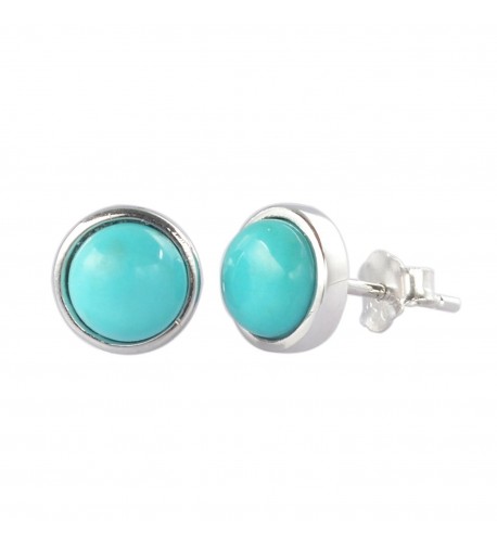 ZENGORI Sterling Natural Turquoise Earrings