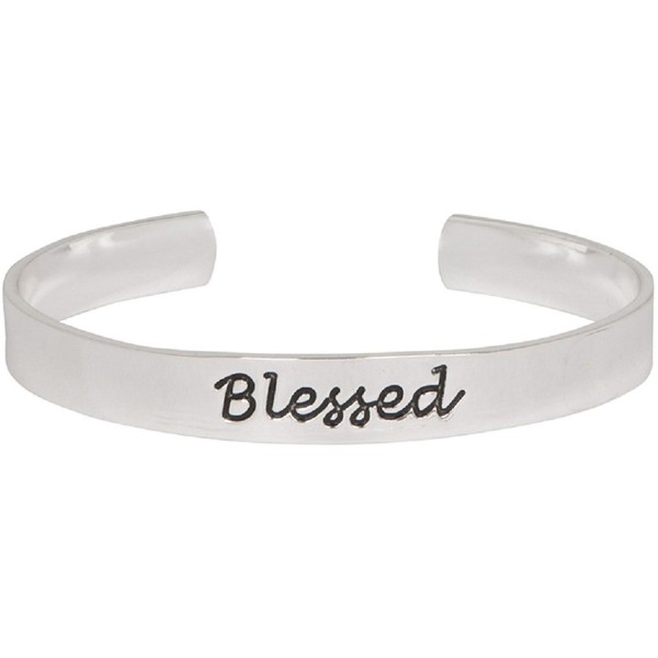 Silver Blessed Adjustable Inspirational Bracelet