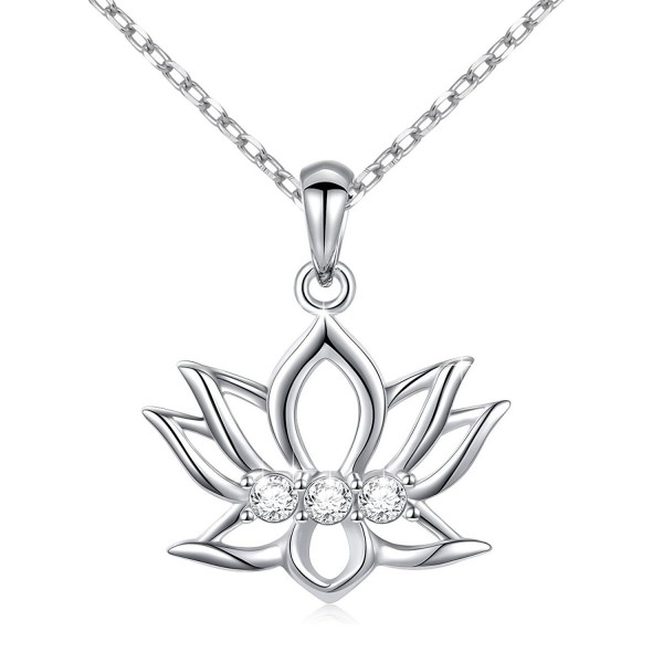 Necklace Sterling Silver Zirconia Pendant