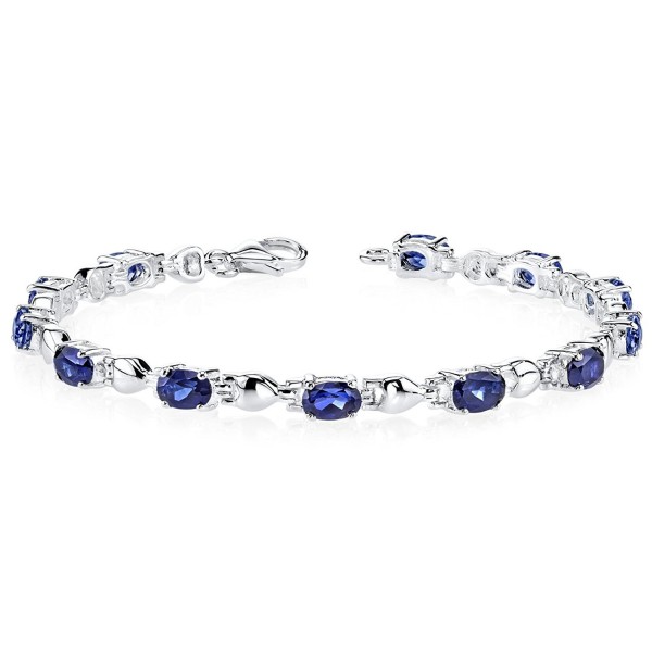 Exquisite Classic Sapphire Gemstone Bracelet