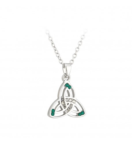 Jewelry Trinity Necklace Rhodium Ireland