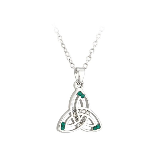 Jewelry Trinity Necklace Rhodium Ireland Jewelry Trinity Necklace Rhodium Ireland