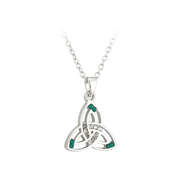 Jewelry Trinity Necklace Rhodium Ireland