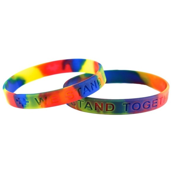 Autism Awareness Silicone Bracelets Together