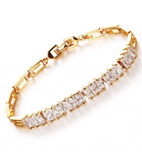 WuBeFine Plated Crystal Bracelet Bracelets
