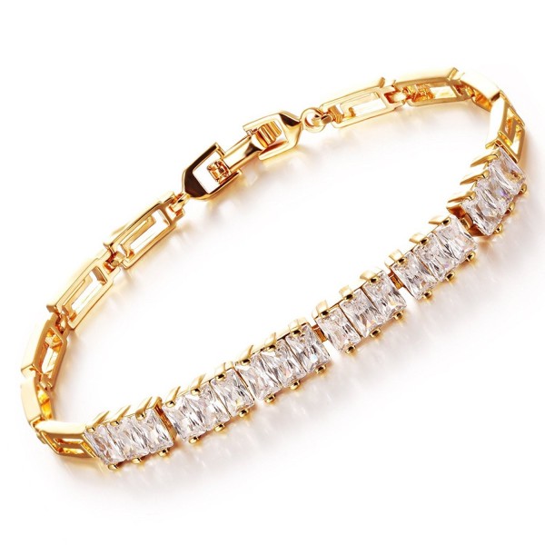 WuBeFine Plated Crystal Bracelet Bracelets
