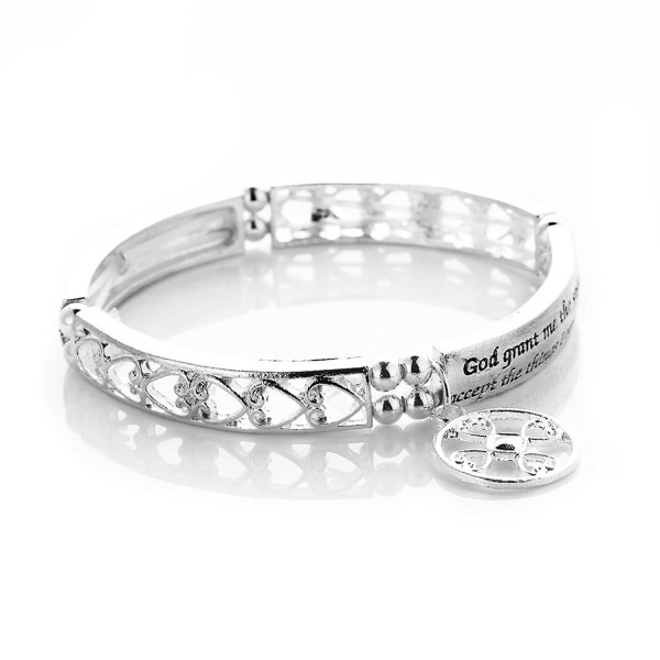 Novadab Serenity Prayer Engraved Bracelet