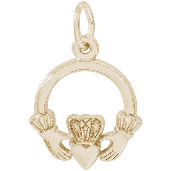 Rembrandt Sterling Silver Claddagh Charm