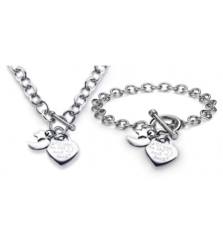Charm Bracelet Necklace Toggle Stainless