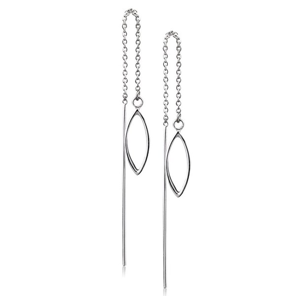 Sterling Threader Earrings Minimalist Backing