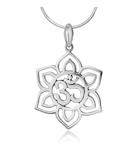 Sterling Blooming Sanskrit Pendant Necklace