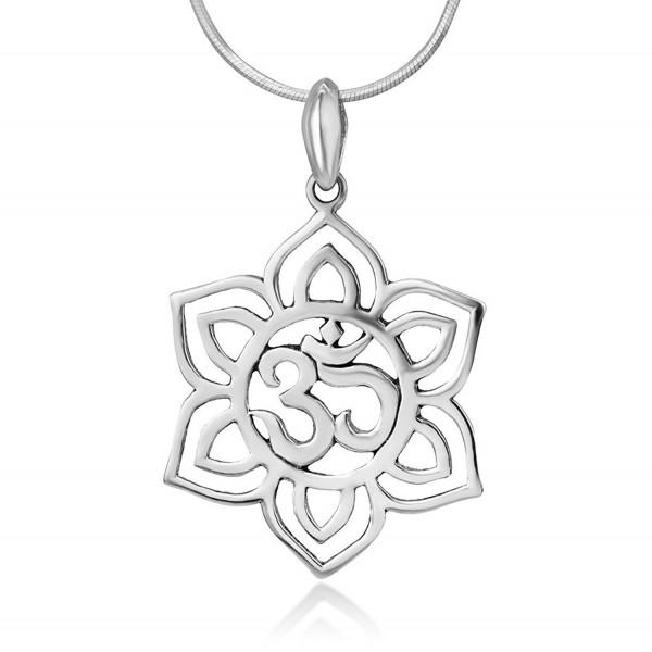 Sterling Blooming Sanskrit Pendant Necklace