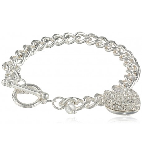 Napier Giftable Silver Tone Crystal Bracelet